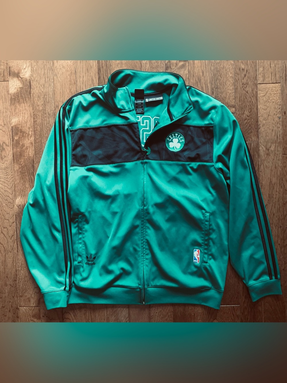 Vintage 2010 adidas XL Limited Edition Celtics Green and Black Track Jacket